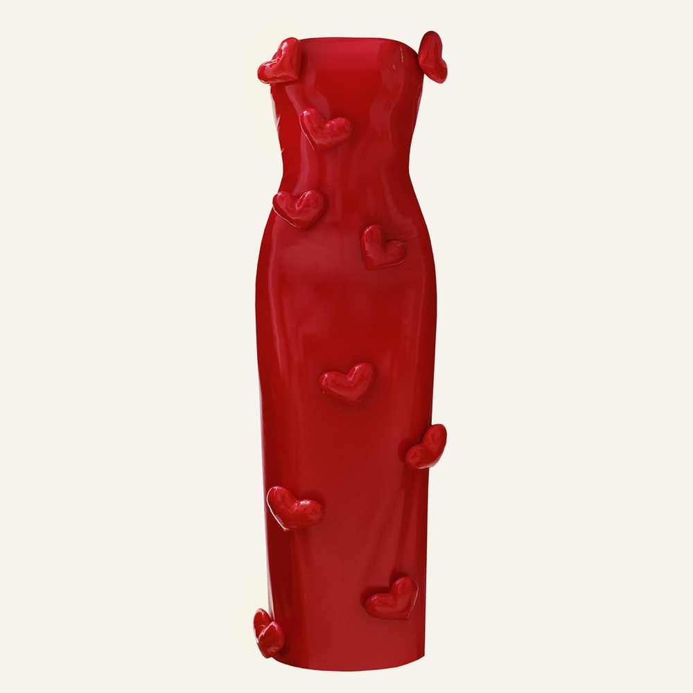 Cultnaked Love Killa Dress in Red Patent